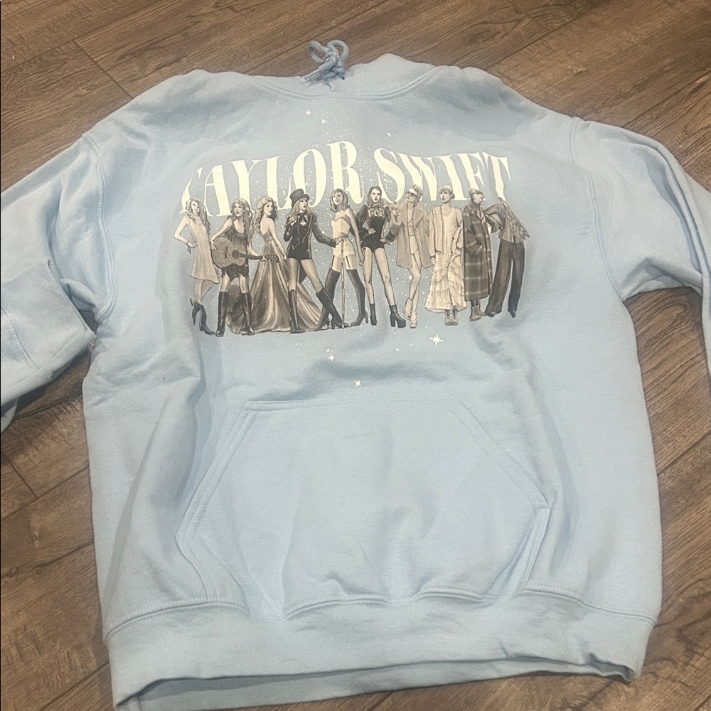 Taylor Swift Sky Blue Graphic Hoodie